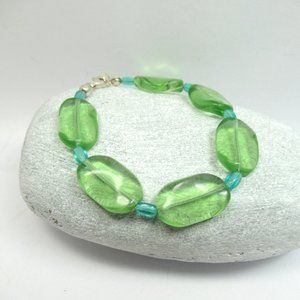Czech glass bead bracelet